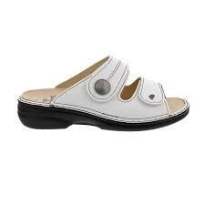 FINN COMFORT WOMEN&#39;S SANDAL SANSIBAR NAPPA WHITE