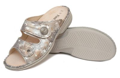 FINN COMFORT WOMEN'S SANDAL SANSIBAR IRIS ARGENTO