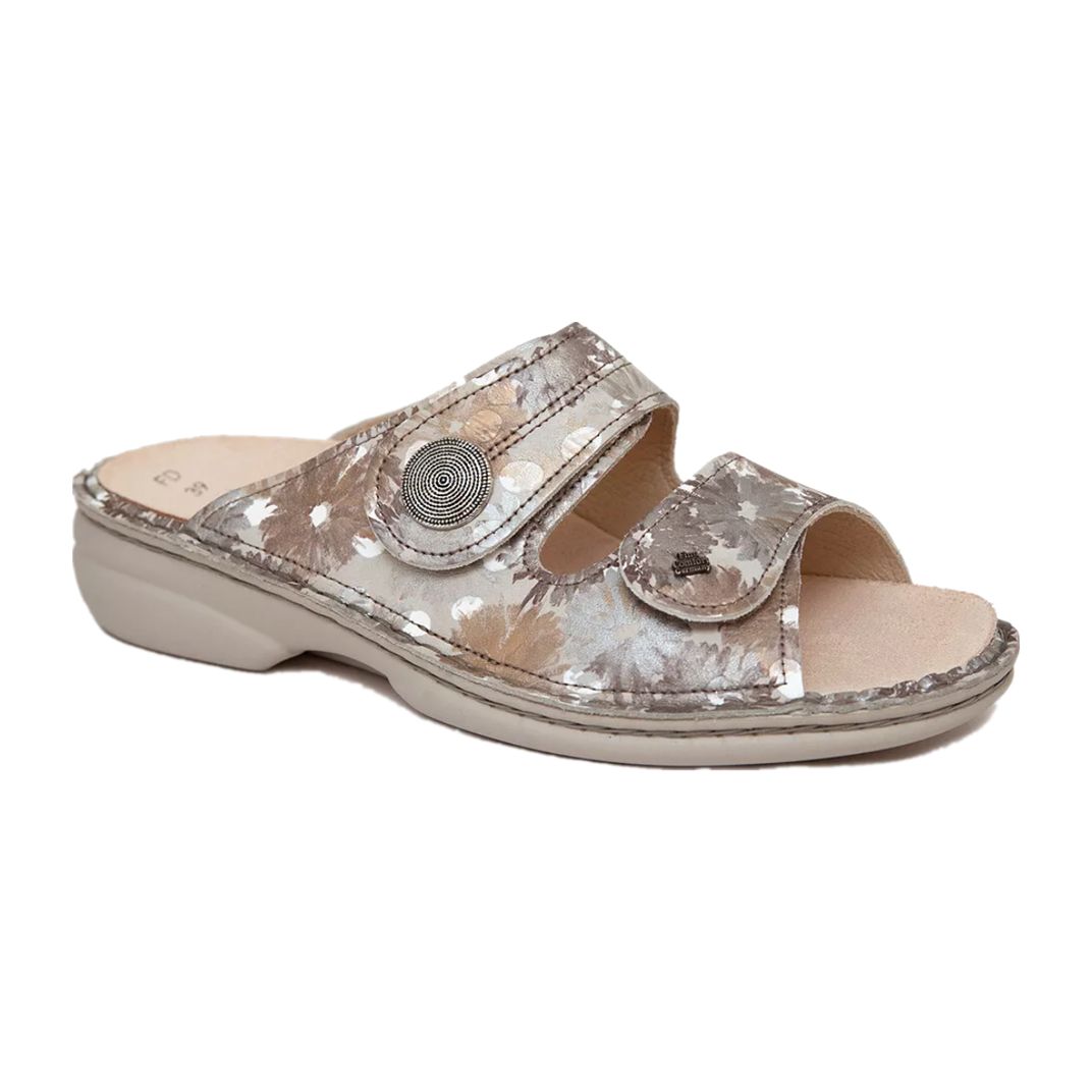 FINN COMFORT WOMEN&#39;S SANDAL SANSIBAR IRIS ARGENTO