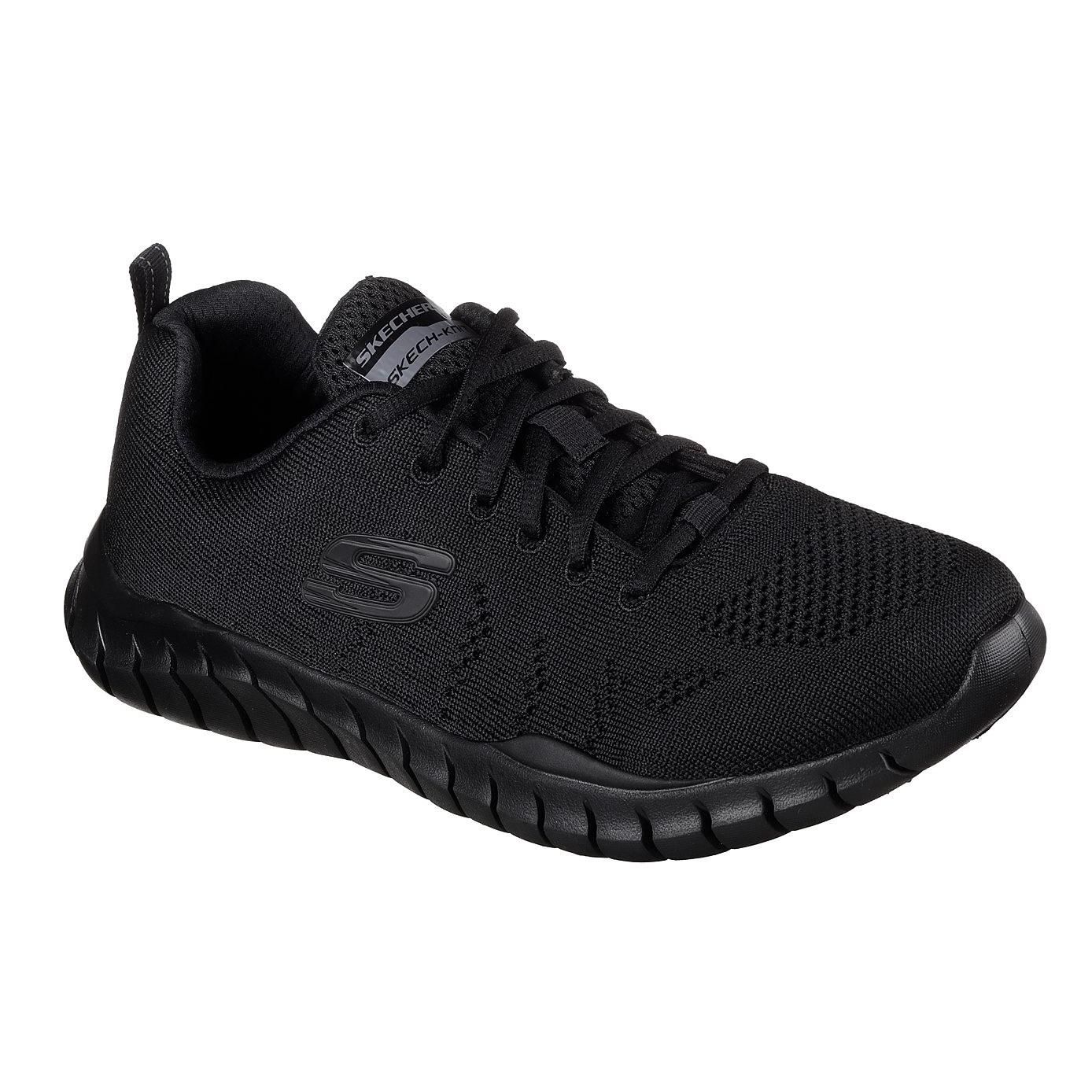 SKECHERS MEN&#39;S OVERHAUL BBK CASUAL SHOES, Size: 10(US)