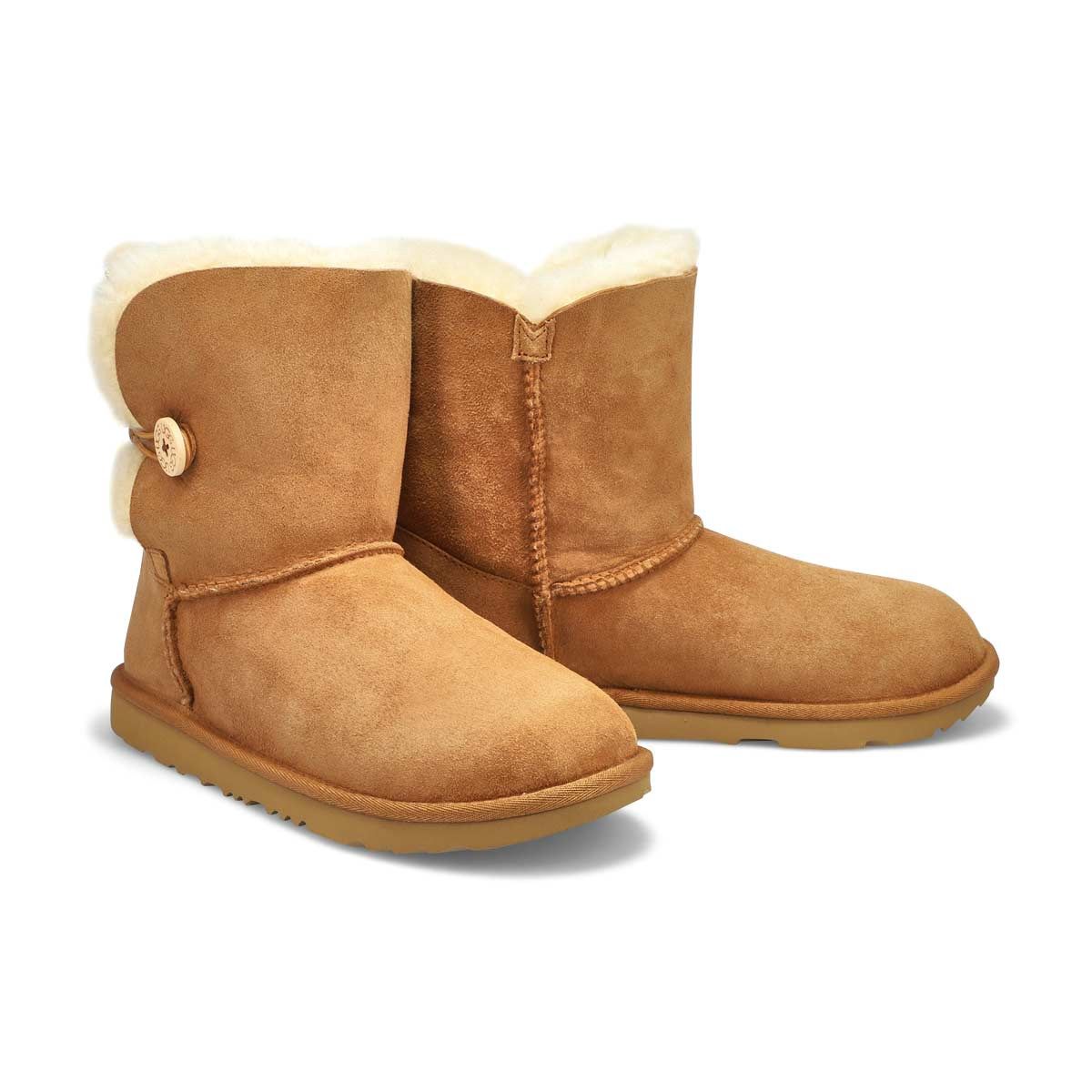 UGG GIRL&#39;S WINTER BOOTS BAILEY BUTTON CHE