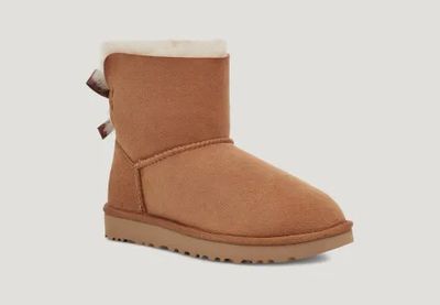 UGG GIRL'S WINTER BOOTS MINI BAILEY BOW CHE