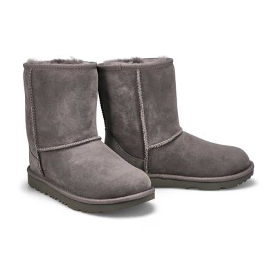 UGG GIRL'S WINTER BOOTS CLASSIC SHORT GREY
