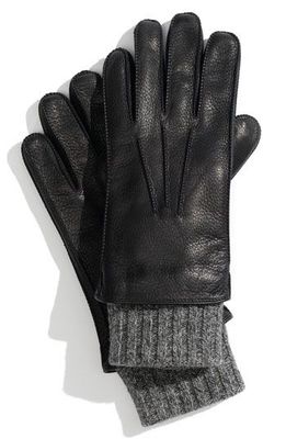 UGG 2IN1 WHIPSTICHED BLK GLOVE