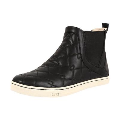 UGG WOMEN'S CASUAL BOOT HOLLYN DECO QUILT BLK