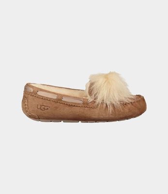 UGG WOMEN&#39;S CASUAL SHOE DAKOTA POM POM CHE