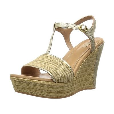 UGG WOMEN'S SANDAL FITCHIE METALLIC SOFTGOLD