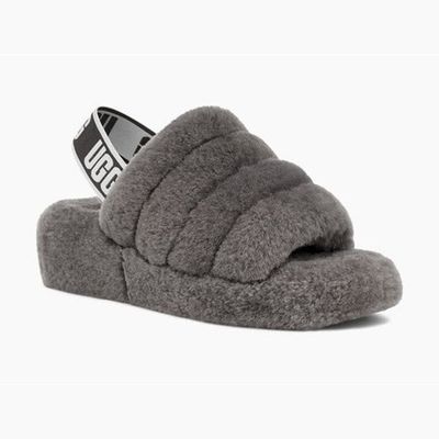 UGG WOMEN'S SANDAL FLUFF YEAH SLIDE CHRC