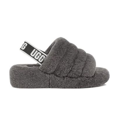 UGG WOMEN'S SANDAL FLUFF YEAH SLIDE CHRC