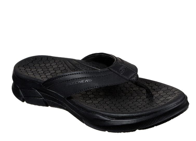 SKECHERS MEN&#39;S SLIPPER SERASA BLK, Size: 8(US)