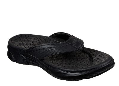 SKECHERS MEN&#39;S SLIPPER SERASA BLK