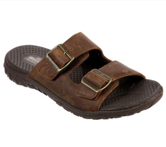 SKECHERS MEN&#39;S REGGAE-SANDER SLIPPER, Size: 7(US)