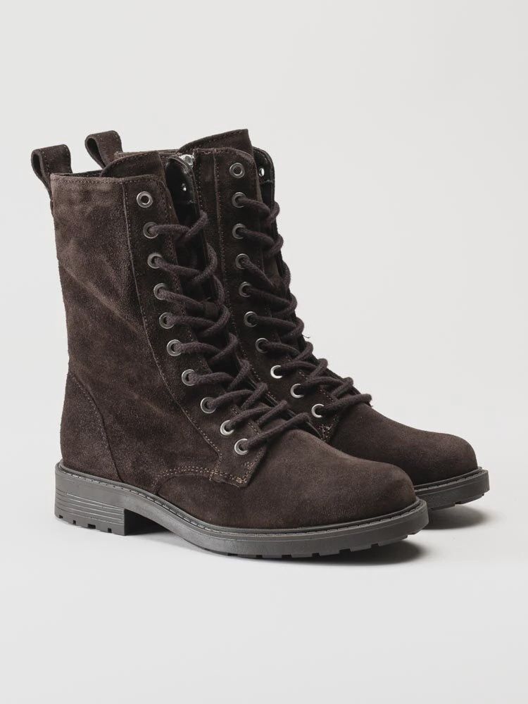 CLARKS WOMEN&#39;S WINTER BOOT ORINOCO2 STYLE DARK BROWN SUED, Size: 6(US)