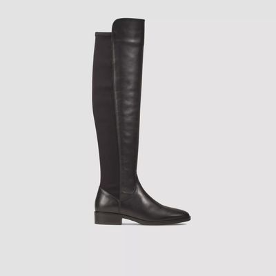 CLARKS WOMEN'S CASUAL BOOT PURE CADDY BLACK LEATHER