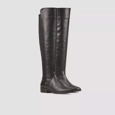 CLARKS WOMEN'S CASUAL BOOT PURE CADDY BLACK LEATHER