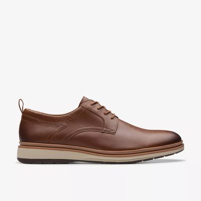 CLARKS MEN'S DRESS SHOE CHANTRY LO DK TAN