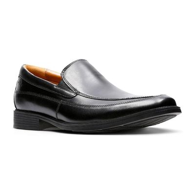 CLARKS MEN'S DRESS SHOE TILDEN FREE BLK WIDE
