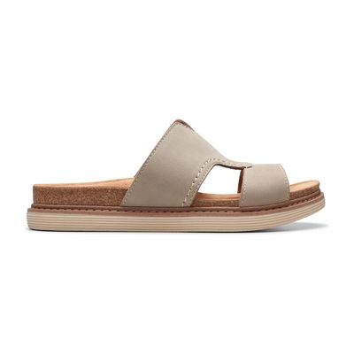 CLARKS WOMEN'S SANDAL ARWELL WALK STONE NUBUCK