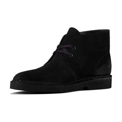 CLARKS WOMEN'S CASUAL BOOT 2 SUEDE BLK