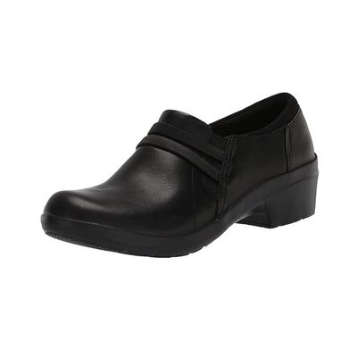 CLARKS WOMEN&#39;S DRESS SHOE ANGIE STYLE BLK LEATHER