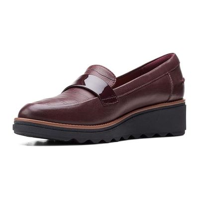 CLARKS WOMEN'S DRESS SHOE SHARON GRACE BRUGUNDY