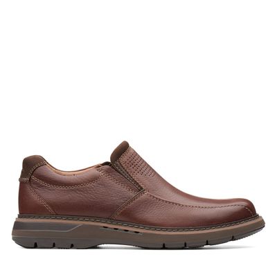 CLARKS MEN'S DRESS SHOE UN RAMBLE STEP BRN WIDE