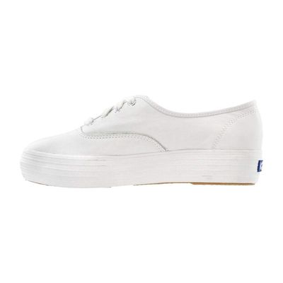 KEDS WOMEN'S CASUAL SHOE TRIPLE LEATHER WHT