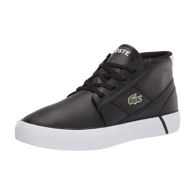 LACOSTE MEN&#39;S CASUAL BOOT GRIPSHOT LEATHER CHUKKAS