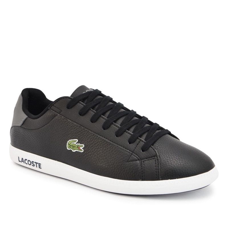 LACOSTE MEN&#39;S CASUAL SHOE GRADUATE LCR3 118 1SPM BLK/DK GRY