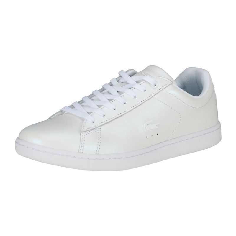 LACOSTE WOMEN&#39;S CASUAL SHOE CARNABY EVO 318 5 SPW WHT/WHT