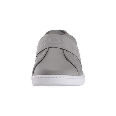 LACOSTE WOMEN'S CASUAL SHOE CARNABY EVO SLIP 318 1 SPW GRY/DK GRY
