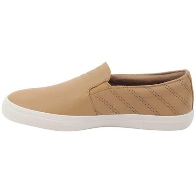 LACOSTE WOMEN'S CASUAL SHOE GAZON 318 2 CAW LT TAN/WHT