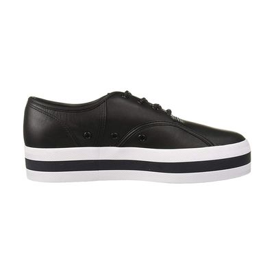 LACOSTE WOMEN'S CASUAL SHOE RENE PLATFORM 319  BLK/WHT