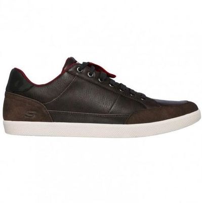 SKECHERS MEN'S PLACER MANECO CHOCOLATE CASUAL SHOE