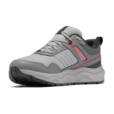 COLUMBIA MEN'S PLATEAU WP ATHLETIC SHOE STEAM MOUNTAIN RED