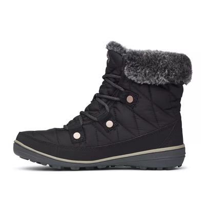 COLUMBIA WOMEN'S HEAVENLY SHORTY OMNI-HEAT WP WINTER BOOTS BLK