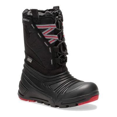MERRELL BOY'S SNOW QUEST LITE2.0 WP WINTER BOOTS BLK