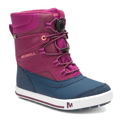 MERRELL GIRL&#39;S SNOW BANK 2.0 ICE+ WP WINTER BOOTS PURPLE