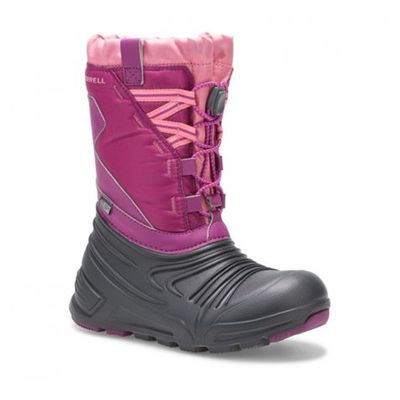 MERRELL GIRL&#39;S SNOW QUEST LITE2.0 WP BRY WINTER BOOTS PINK