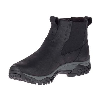 MERRELL MEN'S MOAB ADVENTURE CHELSEA PLR WP CASUAL BOOT BLACK