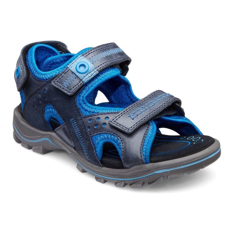 ECCO BOY&#39;S URBAN SAFARI BLUE SANDAL