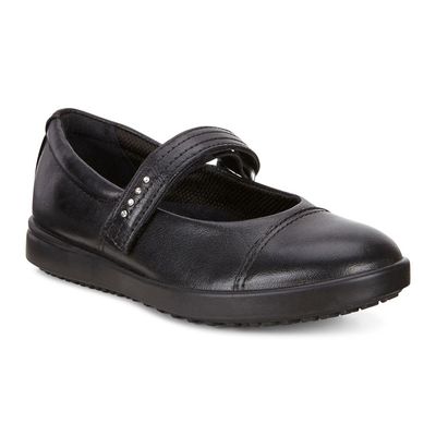 ECCO GIRL&#39;S MARY JANE ELLI BLK DRESS SHOE