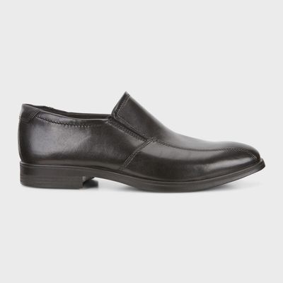 ECCO MEN'S MELBOURNE SLIP ON DRESS SHOE BLK