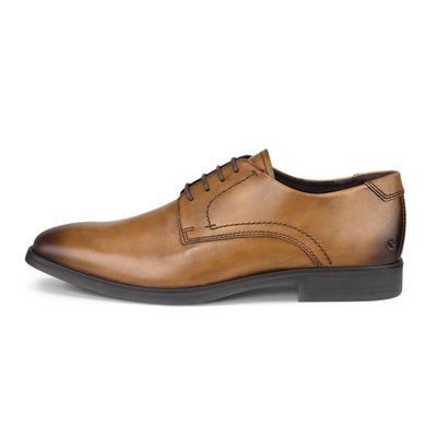 ECCO MEN'S MELBOURNE TIE DRESS SHOE BRN