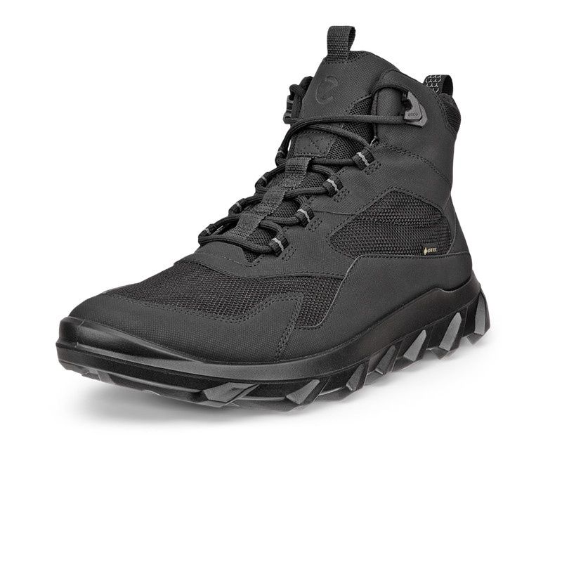 ECCO MEN&#39;S MX MID-CUT LIGHT HIKING WINTER BOOT BLK