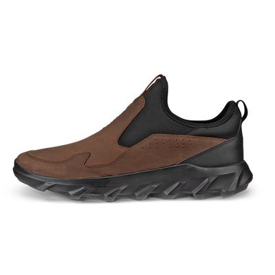 ECCO MEN'S MX LOW OUTDOOR SLIP-ON ATHLETIC SHOE BRN