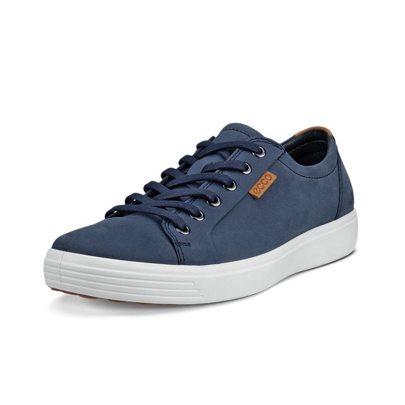 ECCO MEN&#39;S SOFT 7 CASUAL SHOE NAVY