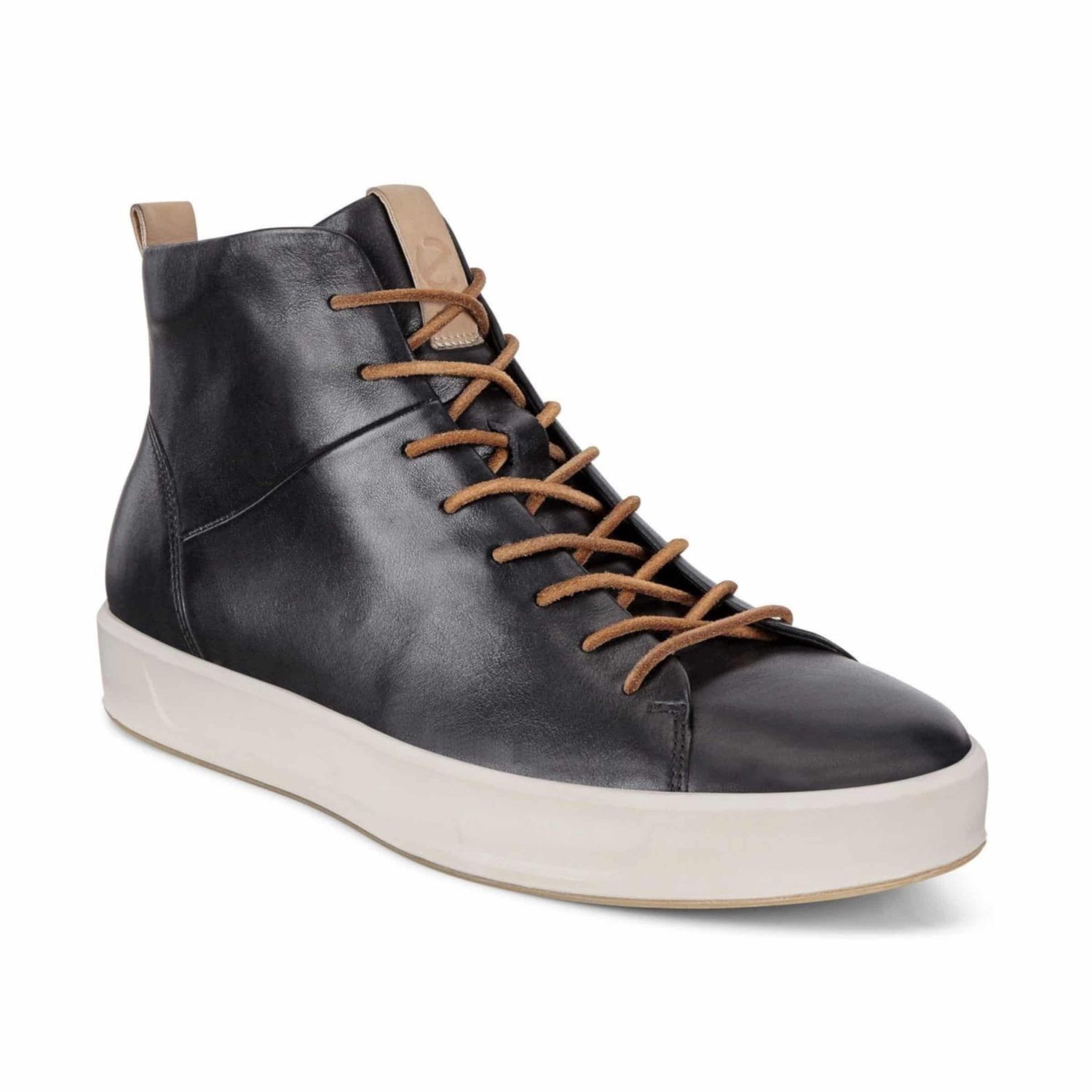 ECCO MEN&#39;S SOFT 8 LX HIGHT TOP CASUAL BOOT BLK