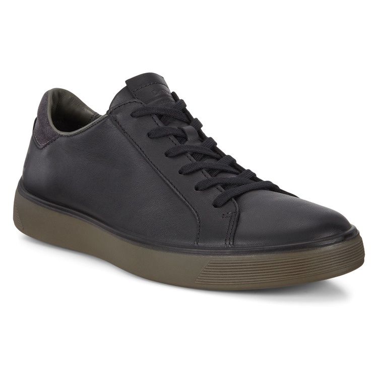 ECCO MEN&#39;S STREET TRAY CASUAL SHOE BLK