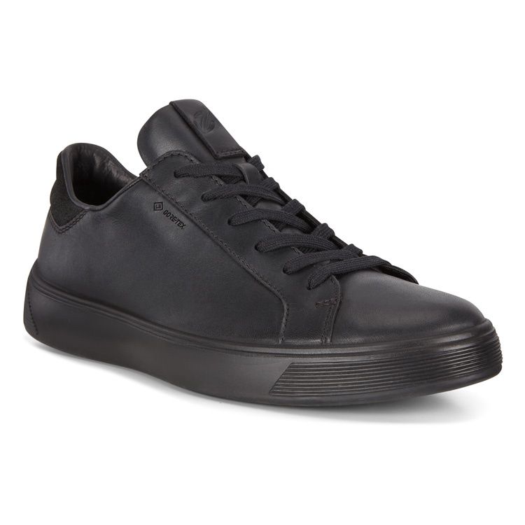 ECCO MEN&#39;S STREET TRAY GTX ATHLETIC SHOE BLK
